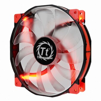 써멀테이크 Luna 20 LED FAN Red 마이크로닉스