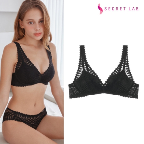 시크릿랩 소프트 레이스 볼륨업 브라 블랙 SBWBR2O01T 33026949_이미지