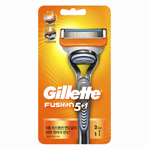 질레트 퓨전 매뉴얼 + 면도날 (면도기1개+날1개)