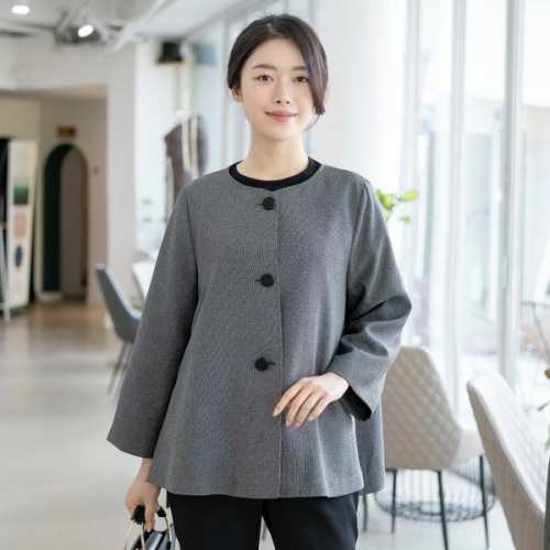 모슬린 엄마옷 라운드 A라인 자켓 MQG126196 마담/미시옷/중년여성의류/빅사이즈/50대/60대여성옷