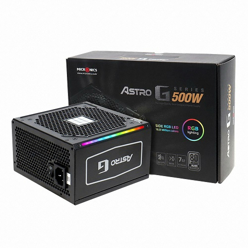 마이크로닉스 ASTRO G-Series 500W 80PLUS EU Silver RGB_이미지
