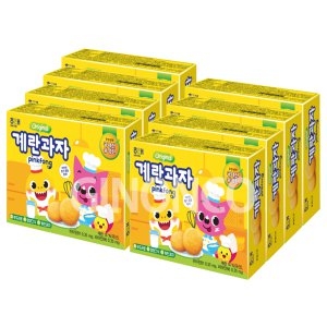 제과 핑크퐁 계란과자 45g 비스킷 아이간식 8개