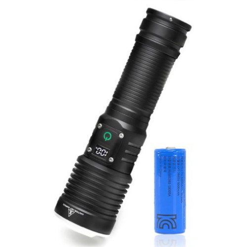비센드 BS-T80 충전식 LED 손전등 + 26650 충전지 세트