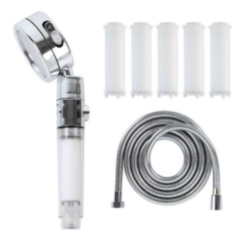 홈다움 3단조절 온오프 다기능 안심 필터샤워기 (바디필터 5개 + 샤워호스 2m)