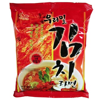 새롬식품 우리밀 <b>김치</b>맛 <b>라면</b> 113g