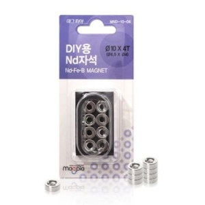MNDS-10-04 원형강력자석 타공 DIY 10파이 x 4.0T 8개 1set 1세트