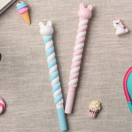아이스타 토끼 마시멜로우 볼펜 세트