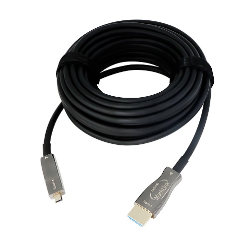 마하링크 ML-C8KH Micro HDMI to HDMI v2.1 하이브리드 광 케이블 (20m)_이미지