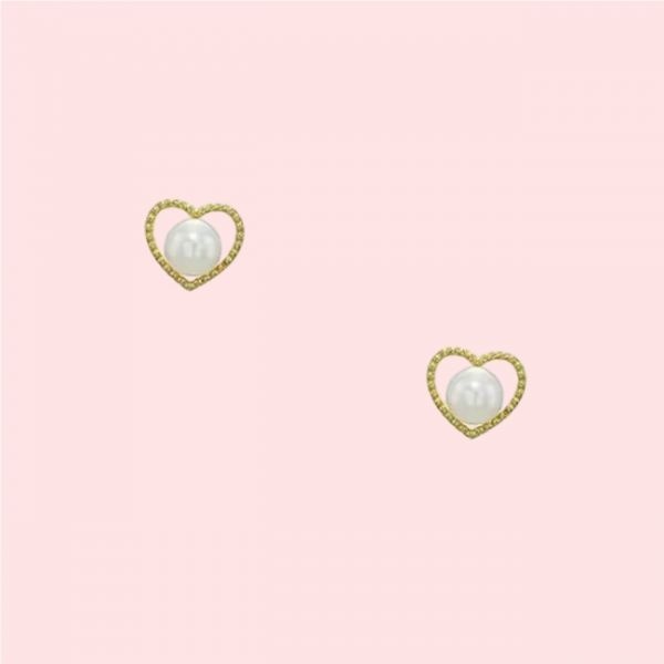 프래그먼츠코리아 세그먼트에이 14K 담수 하트 귀걸이 피어싱 이어링 악세서리 ST24500E 4602150