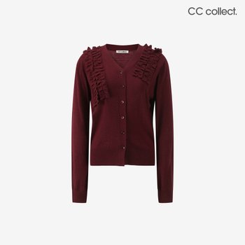 대현 씨씨콜렉트 프릴 디테일 브이넥 가디건 WI_E261KSL114
