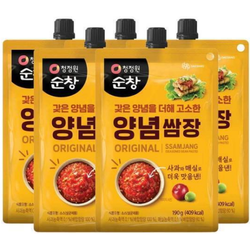청정원 순창 양념 쌈장 190g (5개)_이미지