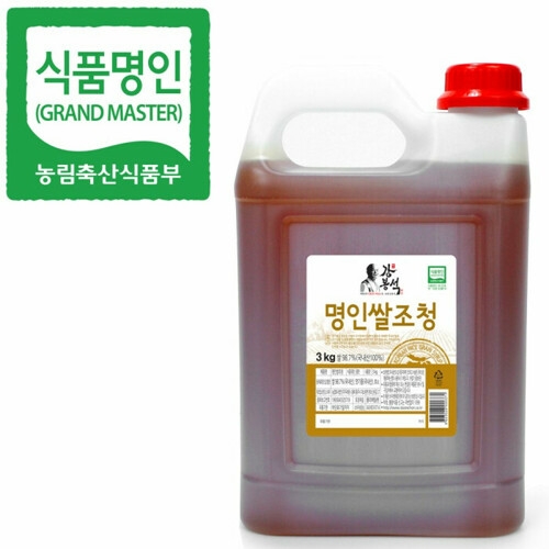 두레촌 명인 쌀조청 3kg/식품명인 강봉석