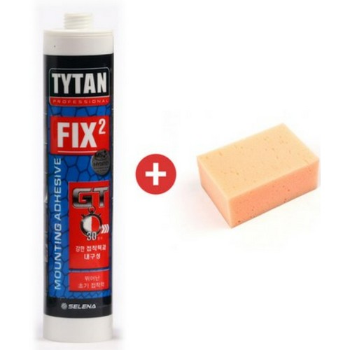 누리켐 초속경 실리콘 TYTAN FIX2 GT 290ml + 스펀지 + 노즐