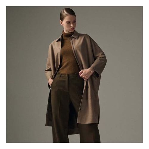 리오벨 양가죽 스웨이드 롱 자켓 4종 3124889