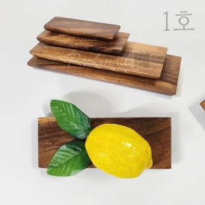 아카시아 통나무 스시도마 1호 16x6 초밥접시 육회 생선회 플레이트도마 일식집