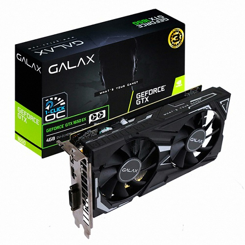 갤럭시 GALAX 지포스 GTX 1650 BLACK EX D6 4GB_이미지
