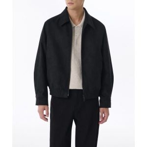 무신사 스탠다드 MUSINSA STANDARD 신세틱 스웨이드 미니멀 블루종 자켓 재킷 블랙 MMDUL501-BK 1