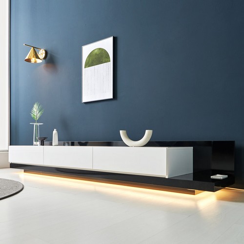 태이룸  발렌 확장형 LED형 티비다이 거실장