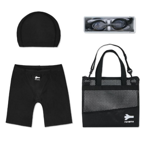 레노마수영복 남아 생존수영 키트 블랙 RN-BS2D809-BK_이미지