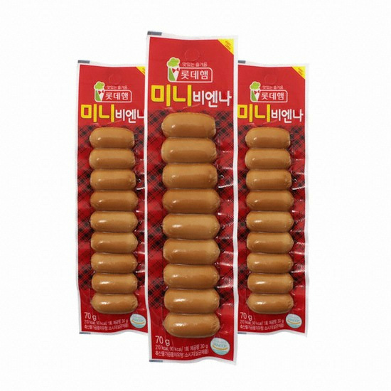 롯데푸드 롯데햄 미니비엔나 70g (30개)_이미지
