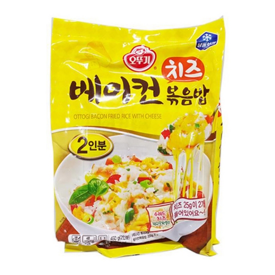 오뚜기 치즈 베이컨 볶음밥 2인분 450g (6개)_이미지