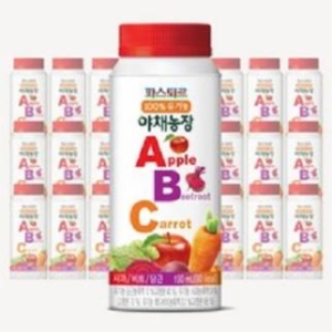 100유기농 야채농장 ABC주스190ml 30개 190ml