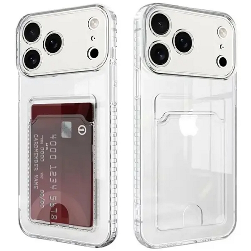 수나르 아이폰17 프로 맥스 카드슬롯 투명 젤리 케이스 [2개]