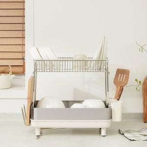 한샘 몰PICK 모던 스틸 컴팩트 식기건조대 2단