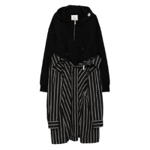 콤바인 후드 드레스 K15DR402BLK T