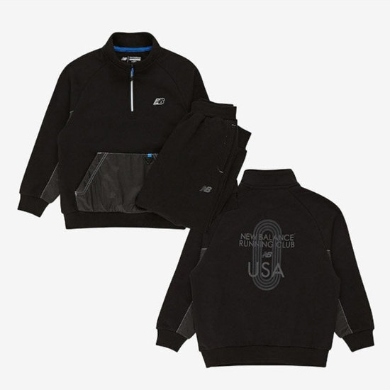 뉴발란스 키즈 Outdoor 우븐 매칭 스웻 셋업 NK9YF330