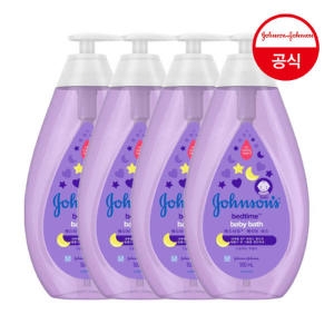 존슨즈베이비 베드타임 바스 펌프형 500ml (4개)_이미지
