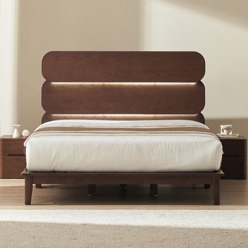 웨스트프롬 프린스 원목 평상형 LED침대 K (바다독립)_이미지