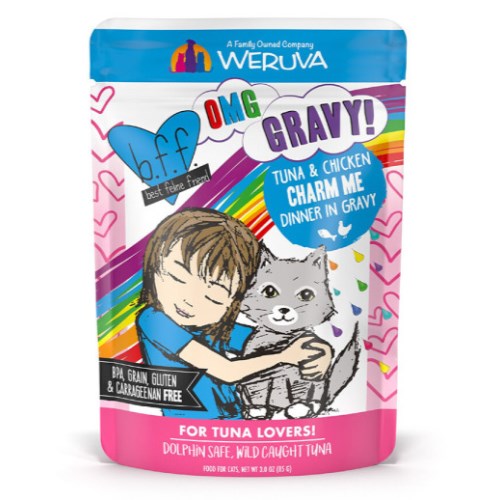 웨루바 BFF OMG 그레이비 튜나&치킨 참 미 파우치 85g (6개)_이미지
