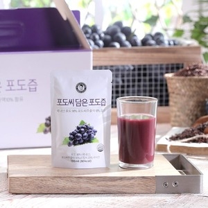 김재식헬스푸드 NFC 포도씨 담은 포도즙 100ml 50포 (1개)_이미지
