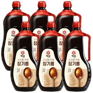 백설 고소함가득 참기름 1.5L (6개)_이미지