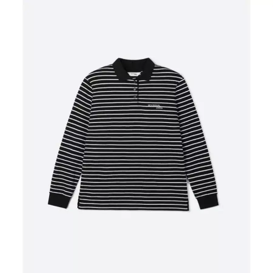 아카이브 문선 MOONSUN ARCHIVE 01 M.C UNISEX Stripe PK Shirt / Black MSUTS02BKA 3818759