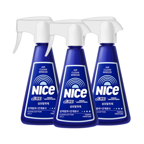 스카트 나이스웨더 탈취제 클린코튼 380ml