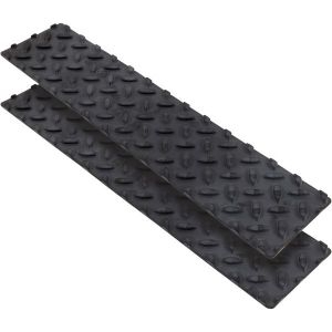키퍼 RV 스텝 접이식 카라반 발판 트레일러 05680-4A 4 x 17.5 EPDM 고무 안전단계 블랙 2팩