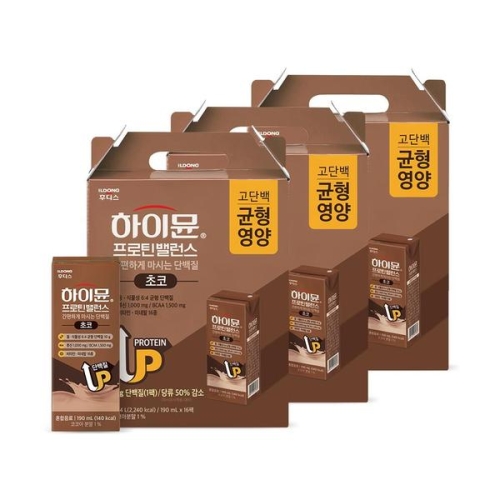 일동후디스 하이뮨 프로틴밸런스 초코 190ml
