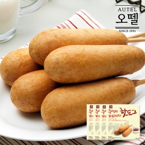 오뗄 카스테라 핫도그 750g 75gx10개 x4봉/간식/소시지_이미지