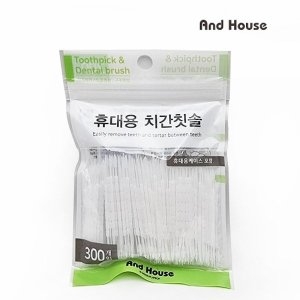 휴대용 치간칫솔 x 300개 + 휴대용케이스 x 1개