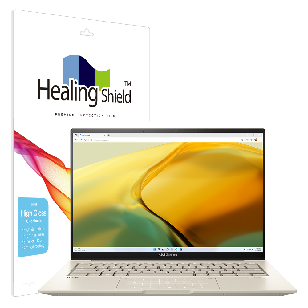 폰트리 힐링쉴드 ASUS 젠북 14X OLED UX3404 올레포빅 Light 액정보호필름_이미지