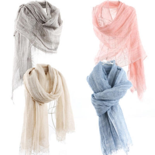 더로라 단색 스카프 면마 마카오_S5005