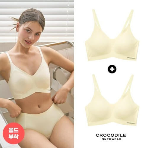 크로커다일 감탄 라이크라 쉘론 몰드부착 스트랩 브래지어 2종이미지입니다. 누르면 해당 게시물로 새창이동합니다.