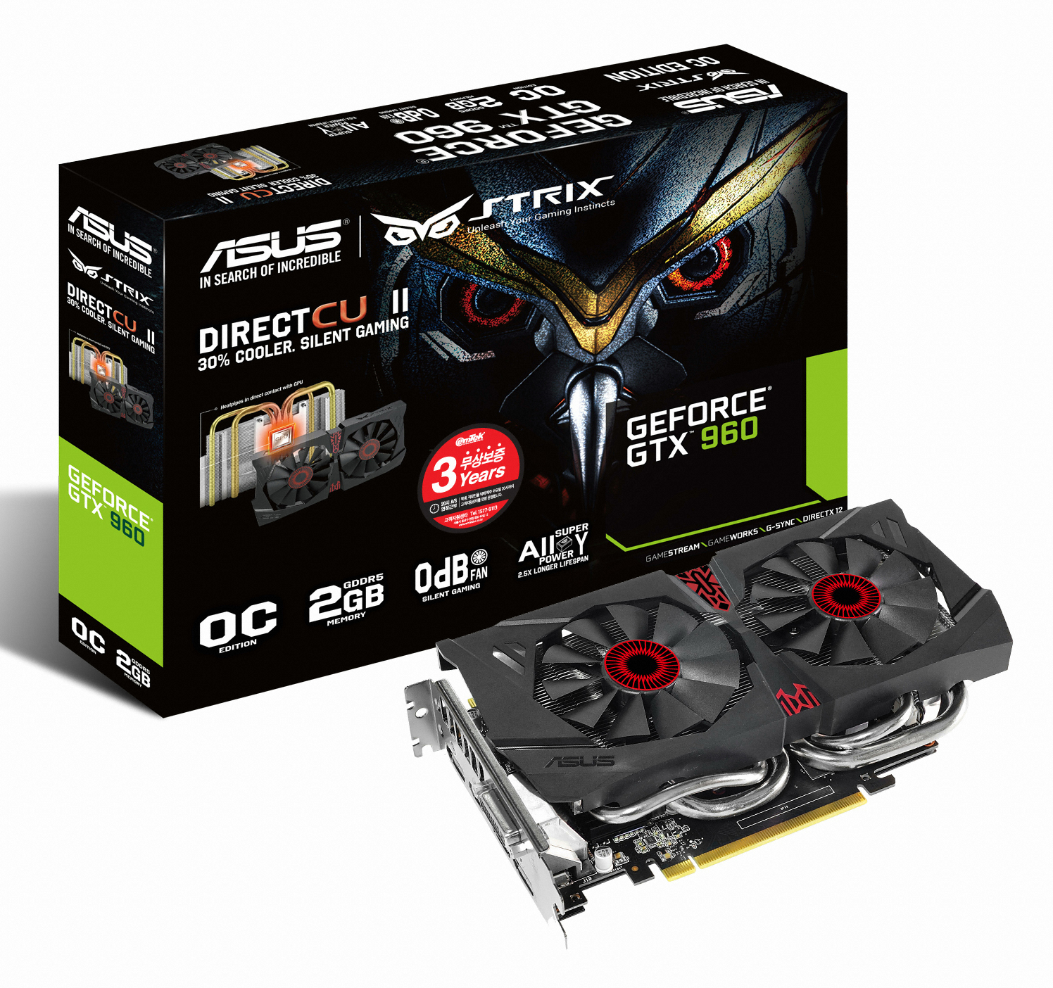 ASUS STRIX ������ GTX960 DC2 OC D5 2GB �̿���