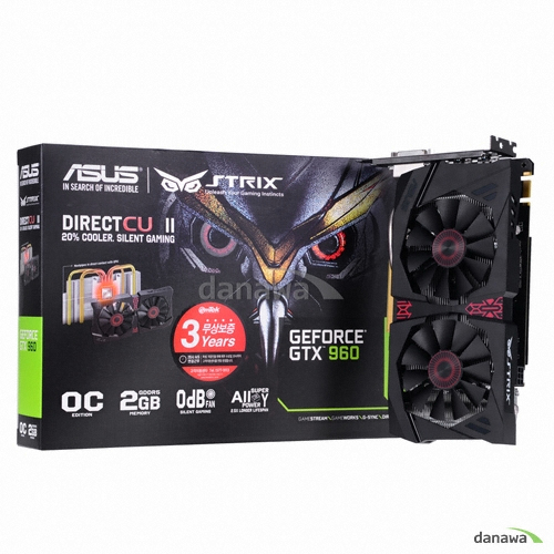 ASUS STRIX 지포스 GTX960 DC2 OC D5 2GB 이엠텍_이미지