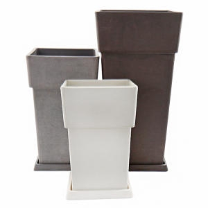 갑조네  네이처플라스틱사각화분 화분세트 받침 인테리어