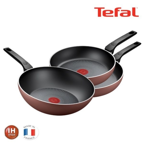 테팔 PTFE 뉴 셰프터치 3종 (팬20,24+궁중28)_이미지