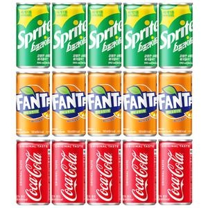 코카콜라음료 코카콜라 190ml + 환타 오렌지 190ml + 스프라이트 190ml (15개)_이미지