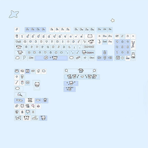 SPM Soulcat 고함량 PBT 염료승화 영문 키캡 139키 간식 송아지_이미지